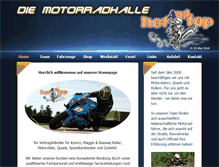 Tablet Screenshot of die-motorradhalle.de